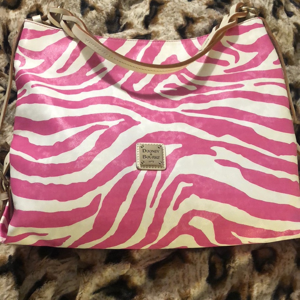 Dooney & Bourke Pink Zebra Tote